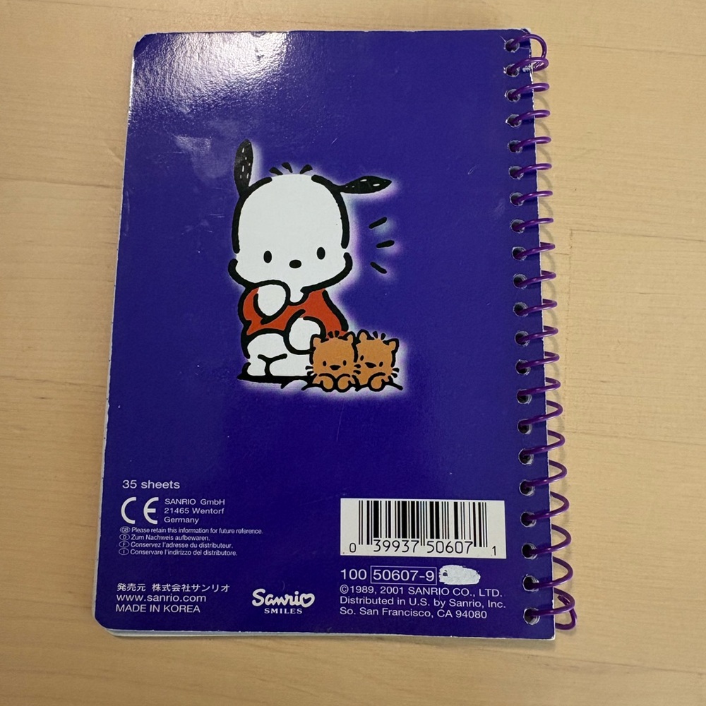 Vintage 2001 Pochacco Spiral Notebook - Picture 2 of 5
